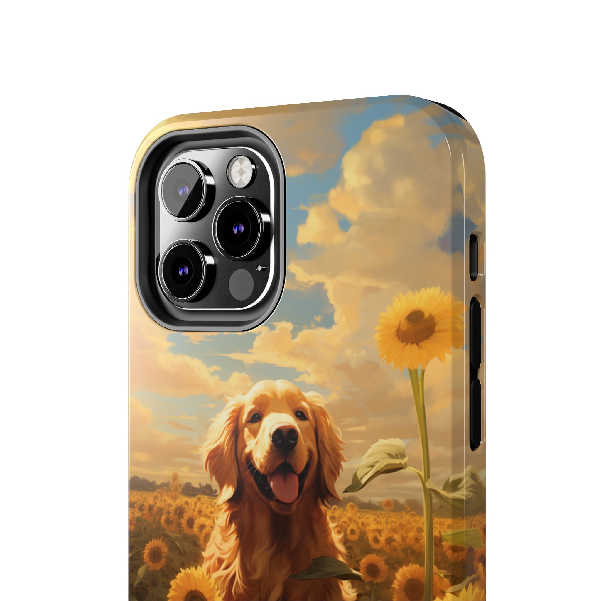 Golden Retriever Love: Impact-Resistant iPhone Case