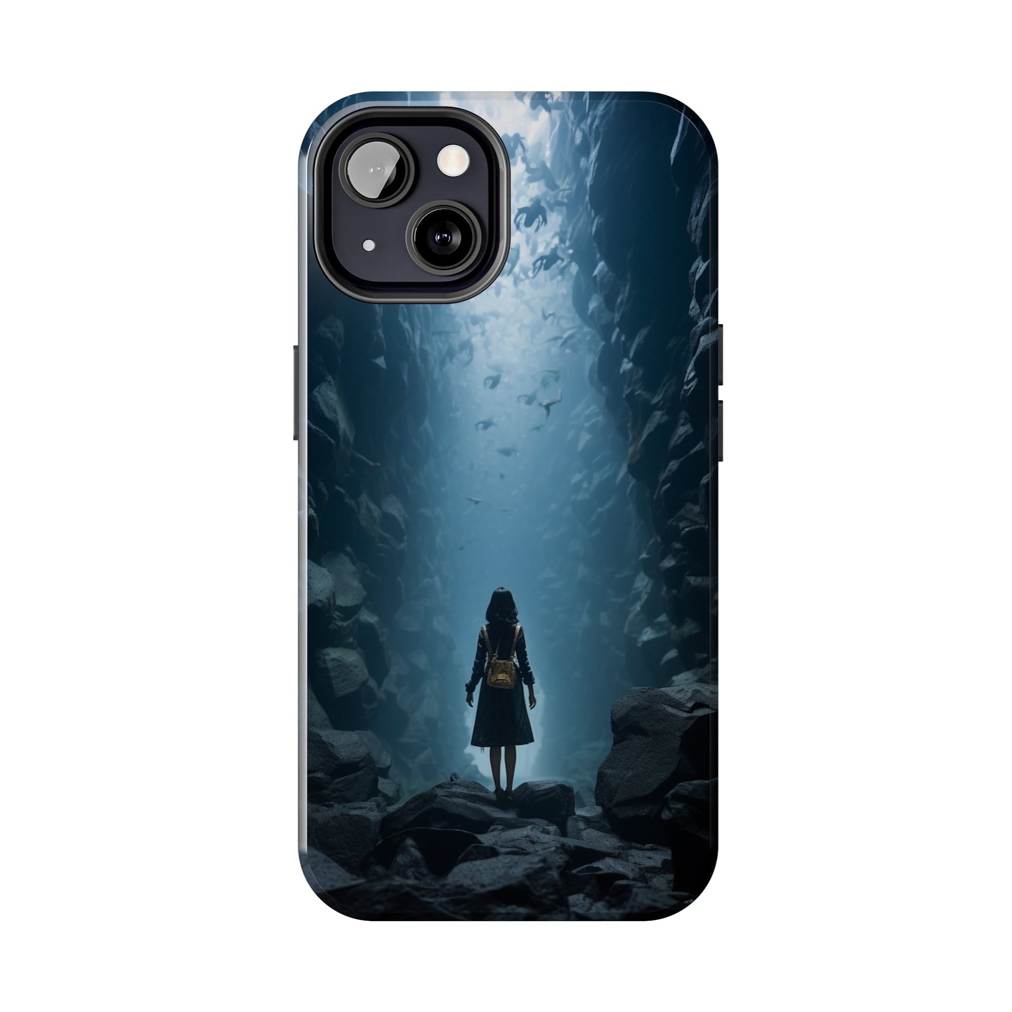 Girl in Abyss: Impact-Resistant iPhone Case