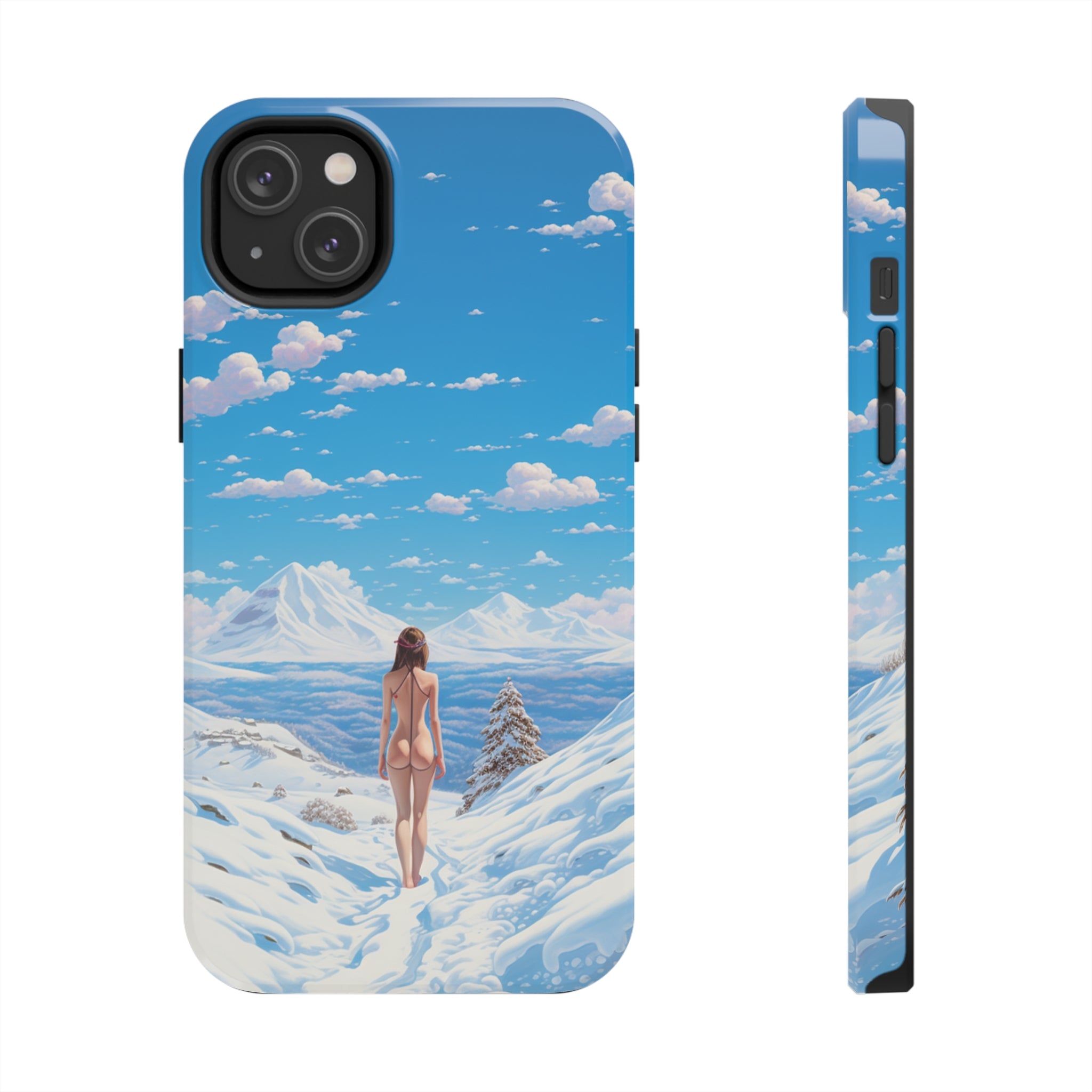 Snowy Majesty: Impact-Resistant iPhone Case